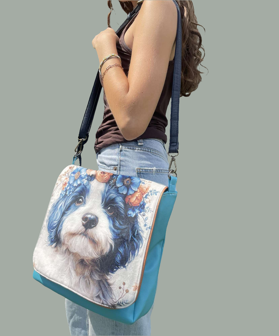 Sac bandoulière réglable en simili cuir