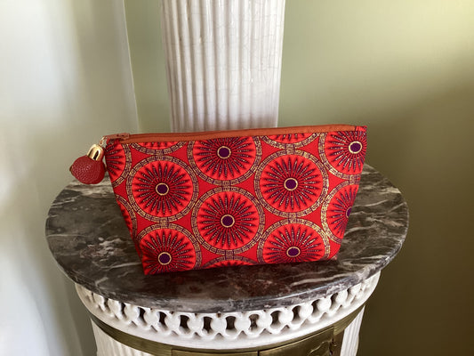 Très belle pochette tissu wax